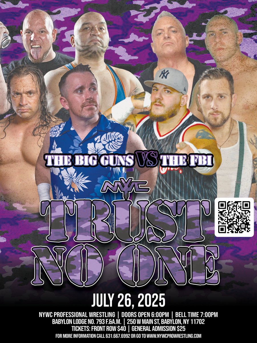 NYWCWRESTLING's tweet image. An 8 man tag will be held next Saturday in honor of Nuke, who unfortunately passed away earlier this month.
We are holding a raffle with 100% of proceeds going to the family of Nuke!
Show and raffle tickets available at nywcprowrestling.com