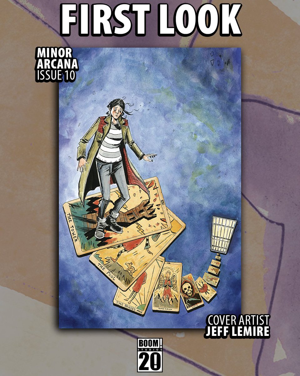 boomstudios's tweet image. The simplicity of prison life comforts Budd, but can he really find peace beyond the guilt… and the visions?
Here’s your first look at MINOR ARCANA #10 from industry icon Jeff Lemire! Final pre-orders are Monday, July 21st.
Available Wednesday, August 27th!…