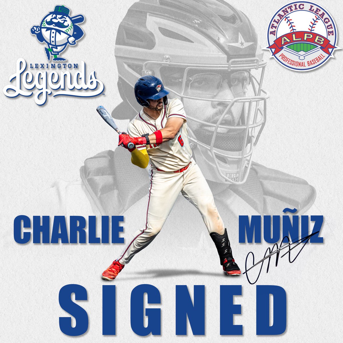 Williamsburg ➡️ Lexington

All-American catcher, Charlie Muñiz, is staying in Kentucky after signing a professional contract with the Lexington Legends of the Atlantic League!

📝: shorturl.at/KkAvP

#OneBigTeam | #LTL
