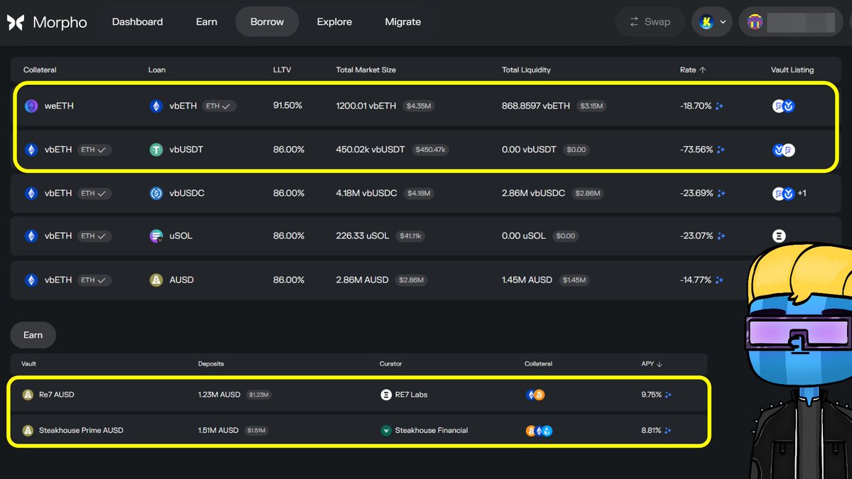 0xJarod's tweet image. The Best Low-Risk Yield For ETH On @katana 🌾
I'm a busy person, so I don't want to actively manage my farming positions. Set & forget is the goal + harvesting once a month. Thus, I'll be looking for low-risk farms for my ETH.
🍣 On @SushiSwap, weETH/vbETH LP gets 22% APR
🦋…