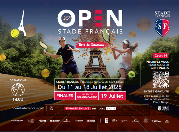 🎾 RDV demain sur le mythique court 14 de <a href="/rolandgarros/">Roland-Garros</a> pour assister aux finales de l' #OpenStadeFrançais 
Ce tournoi international est réservé aux 14 ans.

Inscrivez-vous gratuitement ici
➡️urlr.me/A9Wjut

En partenariat avec <a href="/le_Parisien/">Le Parisien</a>