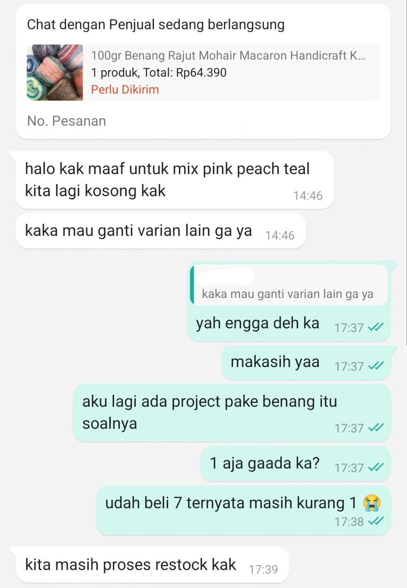 eelodiieee's tweet photo. nah salah satu yg nyebelin juga kalo ngerajut, padahal kurang dikit aja. mau ganti warna benang nanti ga nyambung 😭🥲 https://t.co/RCBPrrVw2y