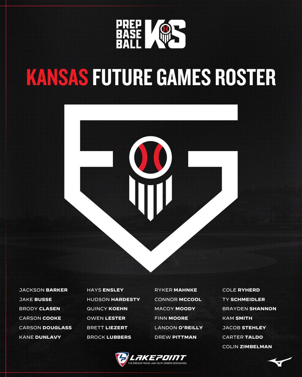 PrepBaseballKS's tweet image. 𝙏𝙚𝙖𝙢 𝙆𝙖𝙣𝙨𝙖𝙨 𝙁𝙪𝙩𝙪𝙧𝙚 𝙂𝙖𝙢𝙚𝙨 𝙋𝙧𝙚𝙫𝙞𝙚𝙬
Everything you need to know about Team Kansas, with the Future Games set to get underway on Wednesday. #PBFG25
Roster breakdown, pitching rotations, and more, found here 👇
📝: loom.ly/ac11ElY