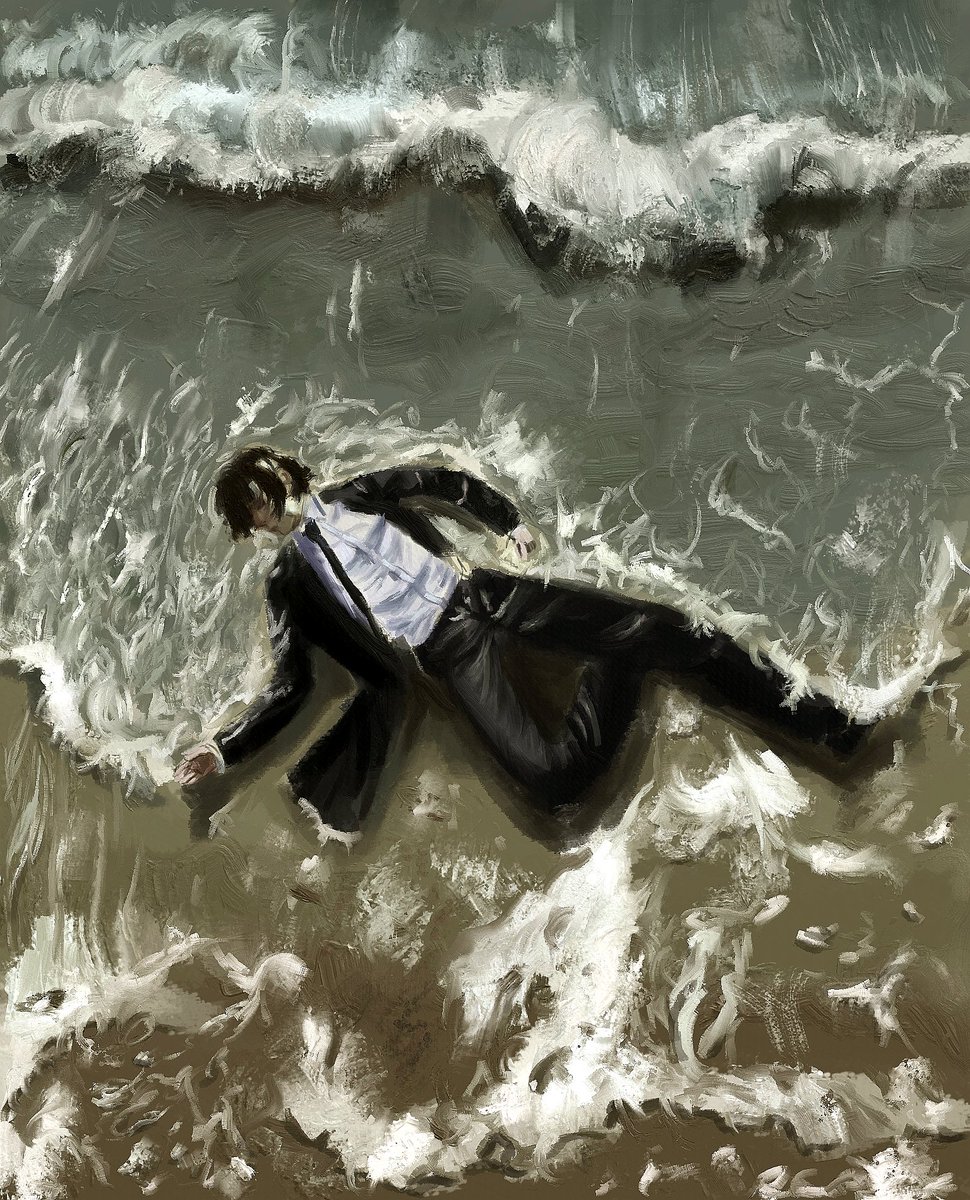 kusaikdd's tweet image. To my fate, to my grief, I'm resigned to what I deserve #Dazai #DazaiOsamu