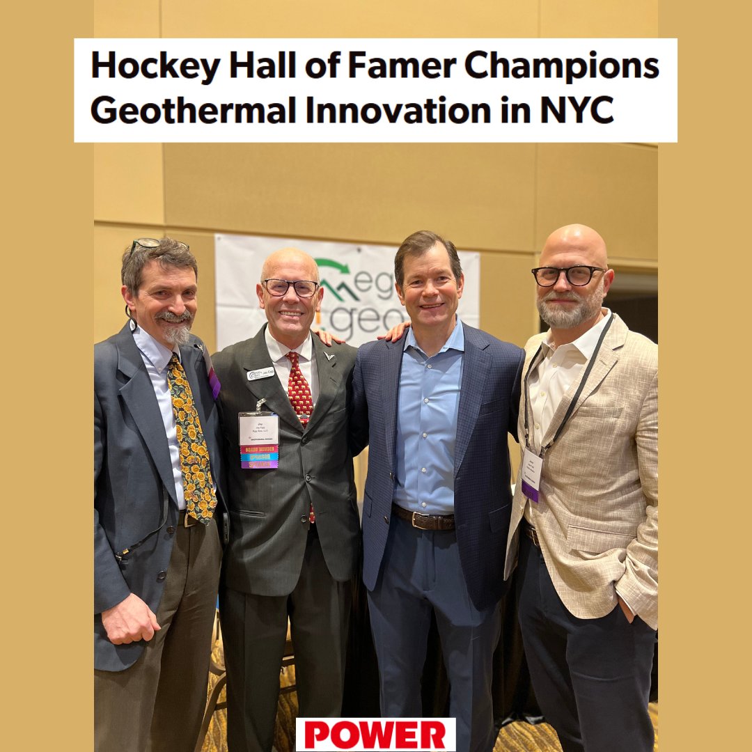Did you know former NY Rangers goalie Mike Richter is now leading the charge in #CleanEnergy as President of Brightcore Energy? He's bringing that championship drive to decarbonizing buildings with advanced #Geothermal solutions!

bit.ly/44YFEO9