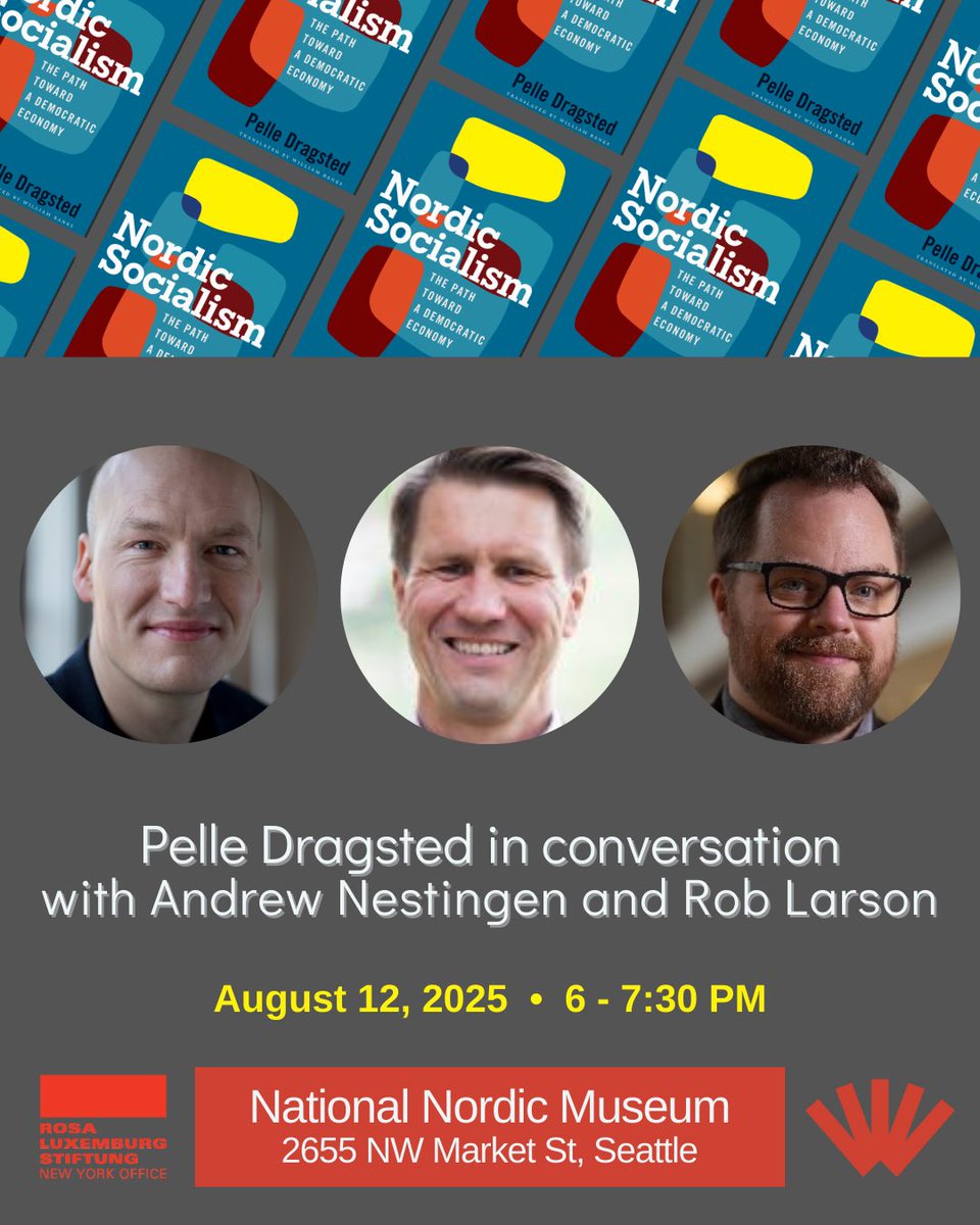 IronicProfessor's tweet image. Peoples! I’ll be at @thenordicmuseum next month co-hosting Danish parliamentarian @pelledragsted to talk about his abjectly sick book Nordic Socialism. The book’s great and the event will be a hoot and a half. See you there!