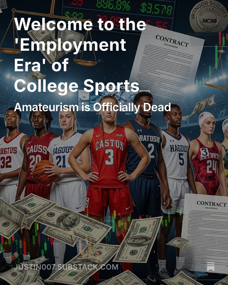 Justin King | IG: J.King_LIG (@theking1) on Twitter photo Welcome to the 'Employment Era' of College Sports
open.substack.com/pub/justin007/…
<a href="/LIGSportsGroup/">L.I.G. Sports Group</a> Welcome to the 'Employment Era' of College Sports
open.substack.com/pub/justin007/…
<a href="/LIGSportsGroup/">L.I.G. Sports Group</a>