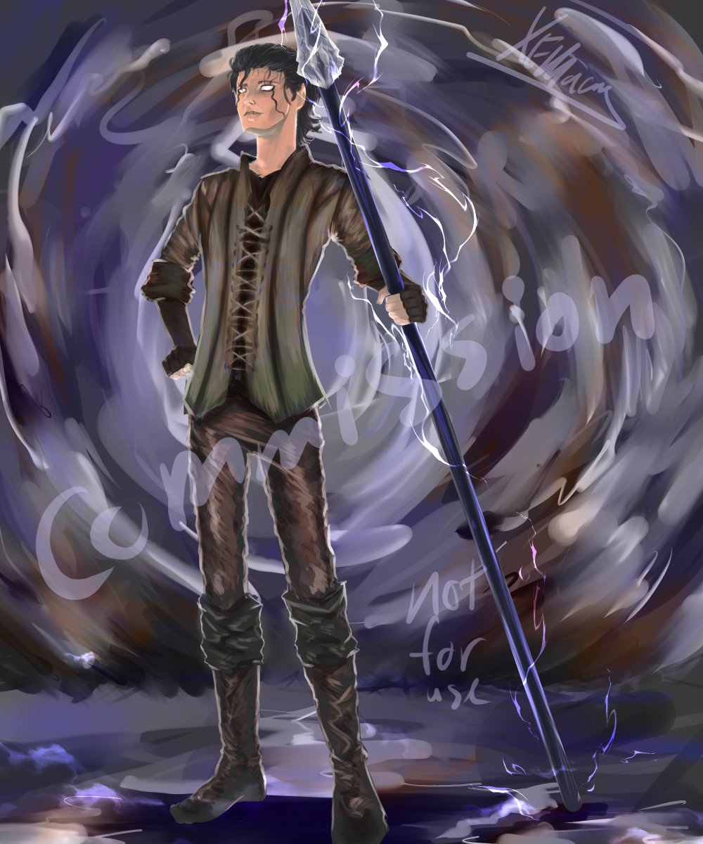 xemanos's tweet image. c0mmission finished for a DnD character :)