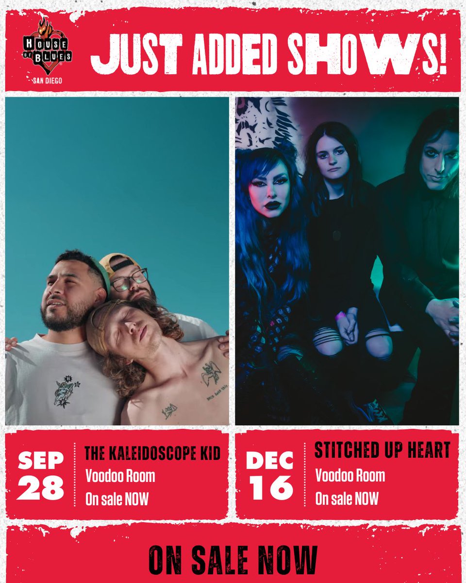 HOBSanDiego's tweet image. JUST ADDED!
Get Tickets Today🎟️: livemu.sc/4lLIbCk