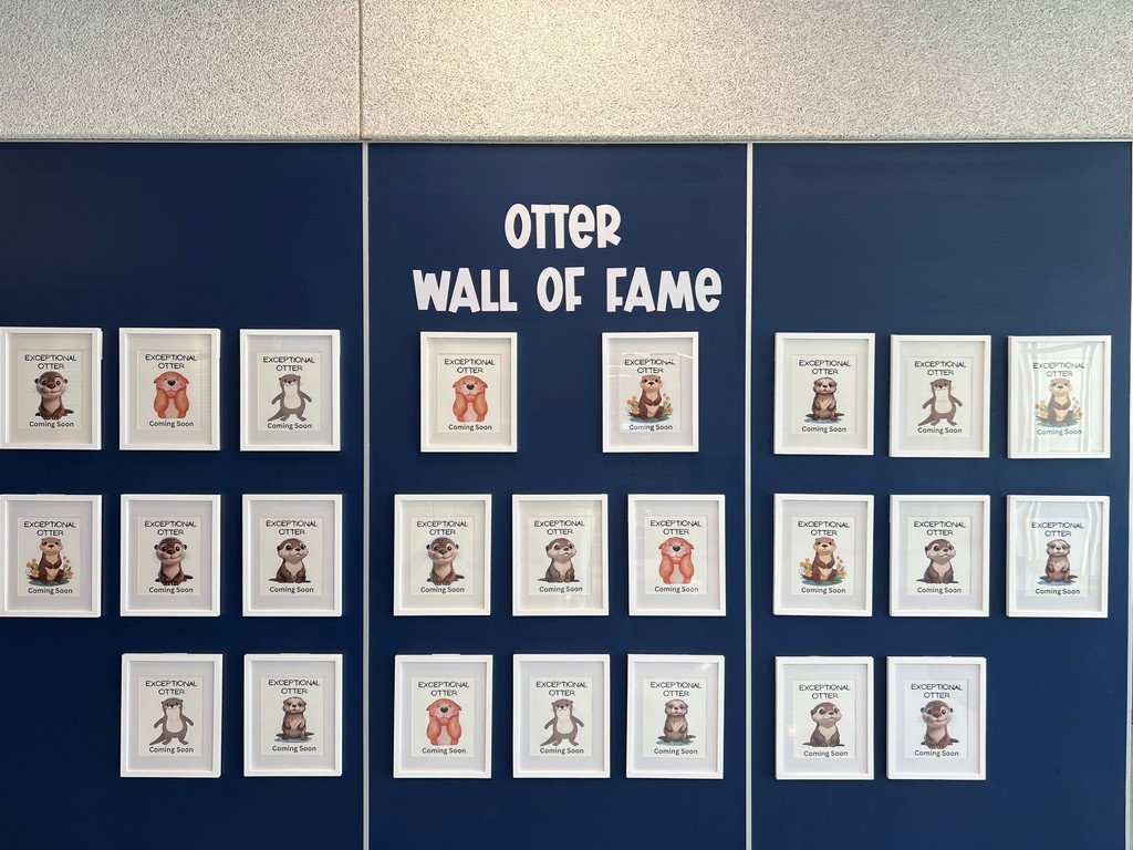 MontanezElem's tweet photo. The Otter Hall of Fame is ready to showcase exceptional otters who model our SWIM traits! ๐ฆฆโจ We canโt wait to welcome our otters back and fill the halls with joy, laughter, and celebrations! ๐๐ #OtterPride #SWIM https://t.co/v0fKrr42HG
