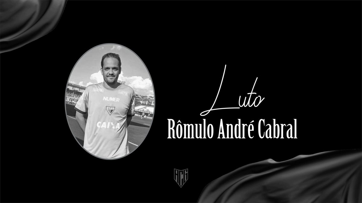ACGOficial's tweet image. O Atlético Goianiense lamenta profundamente o falecimento de Rômulo André Cabral, torcedor atleticano, covardemente assassinado na última madrugada. É momento de prestar apoio aos familiares e amigos, desejando força para enfrentar tamanha perda. Descanse em paz.