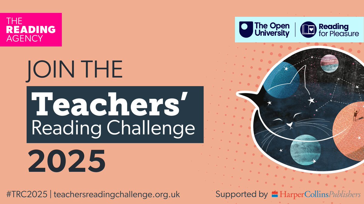 ShropLibraries's tweet image. 📢 Calling all teachers, librarians & education staff. Join the #TRC2025 today! An exciting opportunity to expand your knowledge of contemporary children's books & bring fresh inspiration into the classroom
Find out more 👉 orlo.uk/sI3Ib
@readingagency @HarperCollinsUK