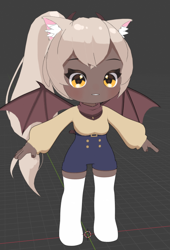 MomochibBean's tweet photo. Gonna do more texturing then rigging! :3

#blender #WIP #vtuber #3Dartist https://t.co/4lggjB15Hj