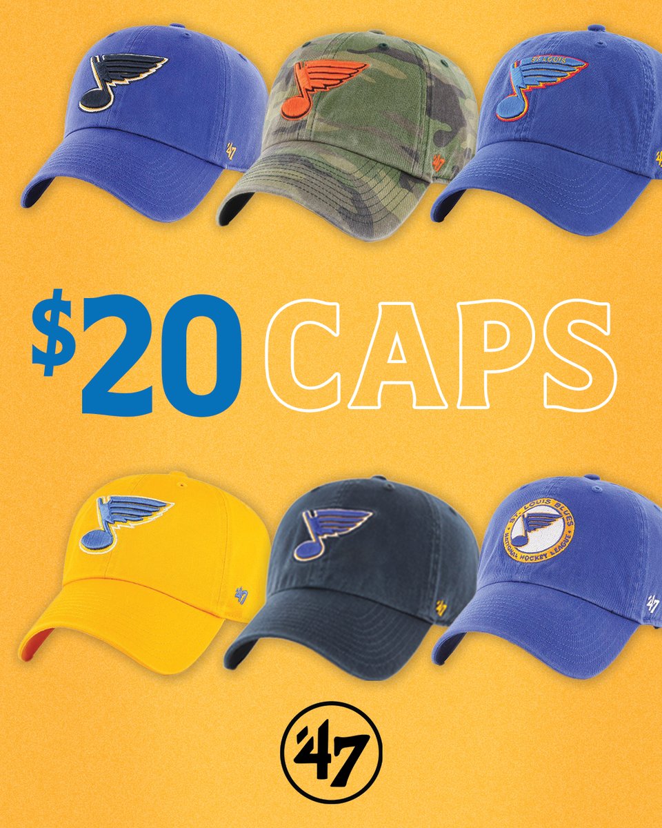 STL_Authentics's tweet image. Our favorite '47 Brand Clean Up Caps are on sale now for just $20! These relaxed-fit classics - aka the beloved “dad caps” - are the perfect go-to for any casual look.
🧢 stlblues.me/4lzh4KK