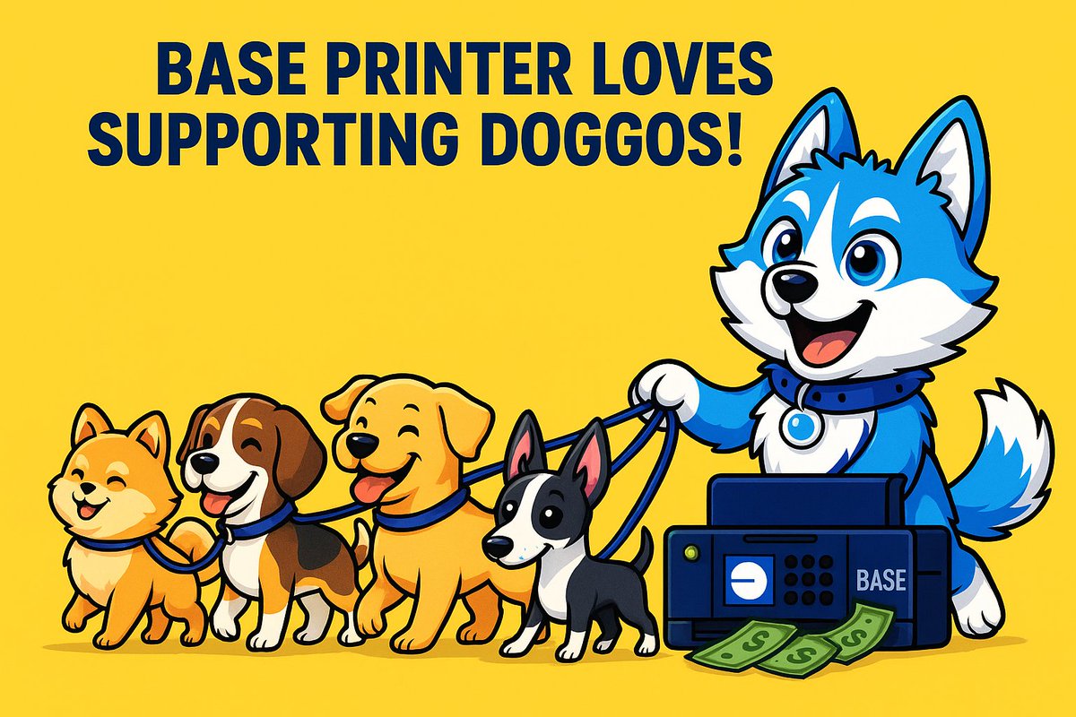 Base Printer (@baseprinter) on Twitter photo Shout out to <a href="/basedhusky/">Based Husky - $BHUSKY</a>!
These guys have been around for a while and never stopped grinding. They even shared some gains with dogs in need.
The chat is always active and wholesome too. Truly based vibes.
Check them out!
x.com/basedhusky/sta… Shout out to <a href="/basedhusky/">Based Husky - $BHUSKY</a>!
These guys have been around for a while and never stopped grinding. They even shared some gains with dogs in need.
The chat is always active and wholesome too. Truly based vibes.
Check them out!
x.com/basedhusky/sta…