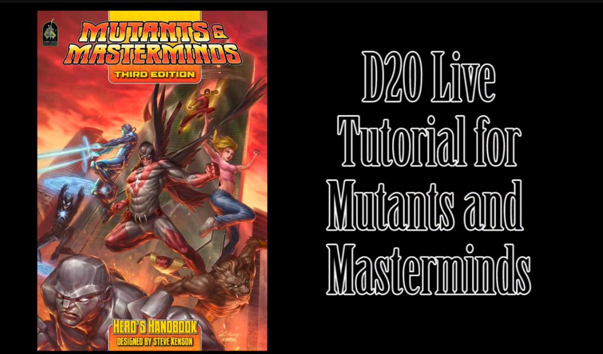 This Sunday's game will be in Mutants and Masterminds! IF you need a reminder, here's our tutorial from when Mike was just a baby DM: youtu.be/YHAk9R2fRao?si…