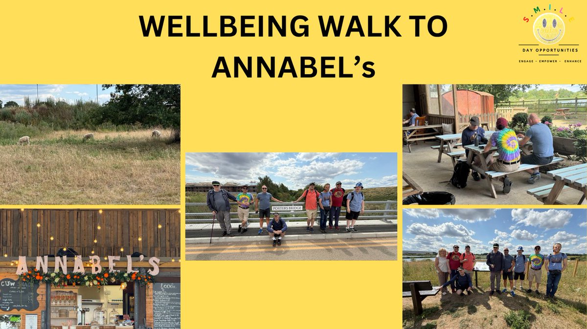 #Rossington #SMILE enjoyed a wellbeing walk to Annabel's café with local ward councillor's Bob Anderson and Lee Sammut.

We meet with our local councillors regularly and we all enjoy getting out and walking within our community.

<a href="/DoncasterDamian/">Damian Allen</a>
#Wellbeingwalks