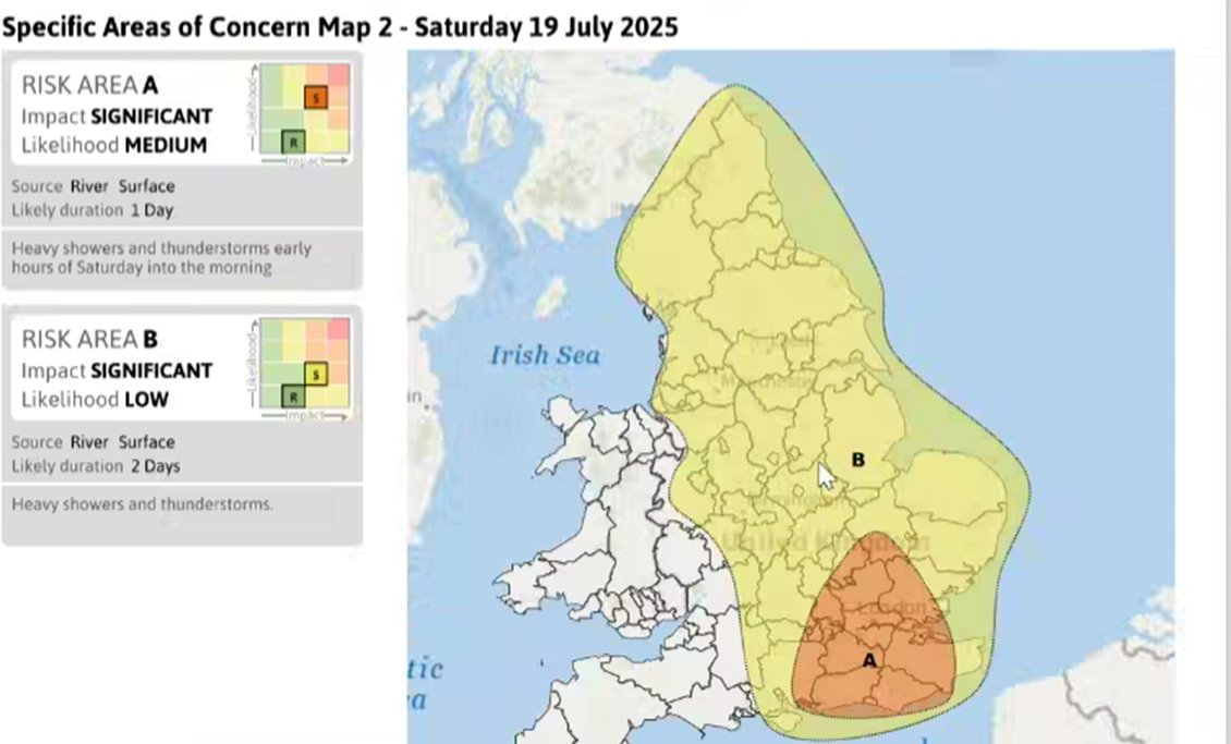 AnglingTrust's tweet image. ⚠️ Weather Alert for Anglers in the South & East ⚠️
An incoming thunderstorm is set to bring heavy rain and a fast drop in pressure overnight tonight into Saturday morning. If you’re planning to fish, and especially if you're planning to bivvy, check local forecasts. More info:…