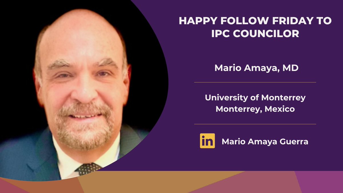 Happy #FollowFriday! Meet one of our newest #IPCCouncilors, Mario Amaya. Dr. Amaya is a #dermatologist based in Monterrey, Mexico, with 40+ yrs of clinical &amp; academic experience. Dr. Amaya is affiliated with Hospital San Luca.

Follow Dr. Amaya: psoriasiscouncil.org/people/mario-a…