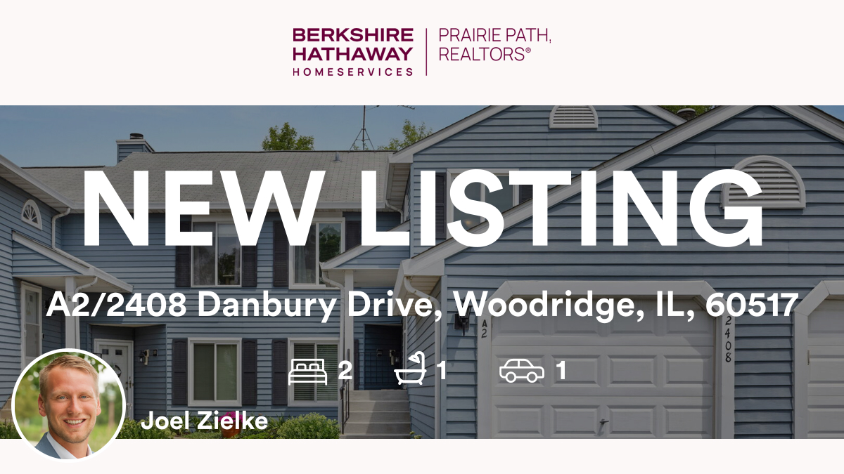 🛌 2 🛀 1 🚘 1
📍 A2/2408 Danbury Drive, Woodridge, IL, 60517

My latest listing on RateMyAgent.
IL 475.171104
rma.reviews/8xsxw0jhxwk4

...
#ratemyagent #realestate #Berkshire_Hathaway_HomeServices_Prairie_Path_REALT