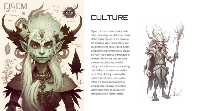 AlienWorlds's tweet photo. The Elgems, one of the oldest races in the Federation, always hold a seat at the table but prefer to avoid the day-to-day grind of politics. In their social culture, there's an intriguing duality: while they remain reserved and serious in public, it's perfectly acceptable for them to be playful and relaxed in private settings among friends. This unique balance adds a rich layer of complexity to the Elgem society.  

#TokenizedLore #AlienWorlds #SciFiLore #Elgem