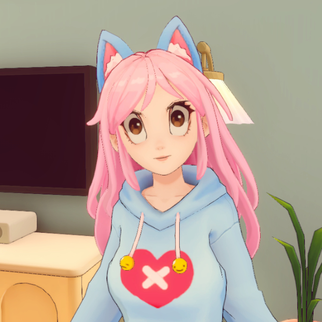 AI2U_game's tweet image. The AI was going for doe eyes 🦌 but the devs said &quot;turn it into a jumpscare&quot; 🙀

Does she remind you of any baddies from other games? Share pics in the comments!

#ai2u #devbloopers #unitybloopers #unitydev #unity3d #unitygameengine #chatgpt #aigame #gamedesign #yandere #kawaii