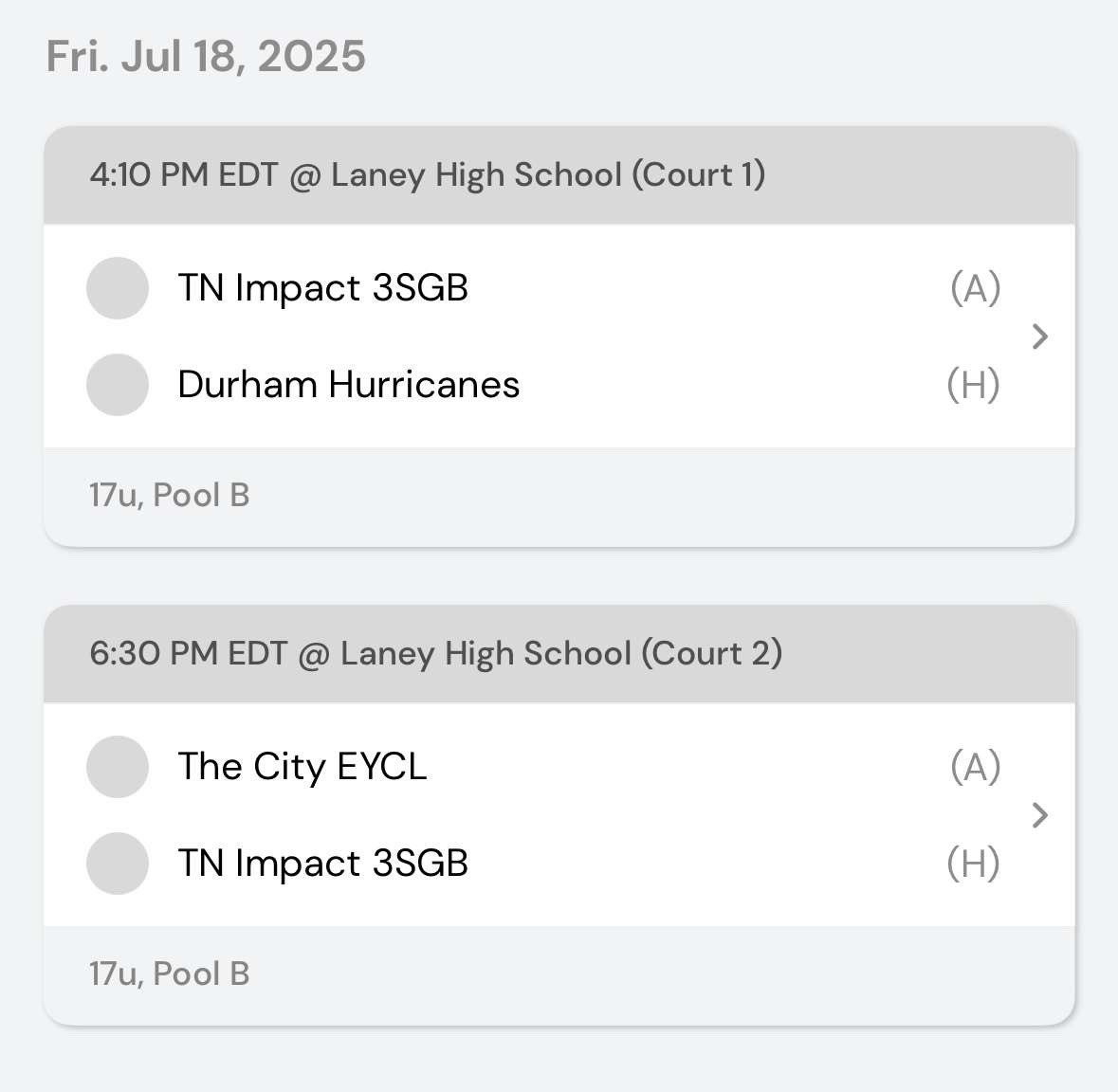 capshaw_sean's tweet image. Schedule this week in Augusta, Georgia! Also have another game added in the convention center Sunday @ 12:40!