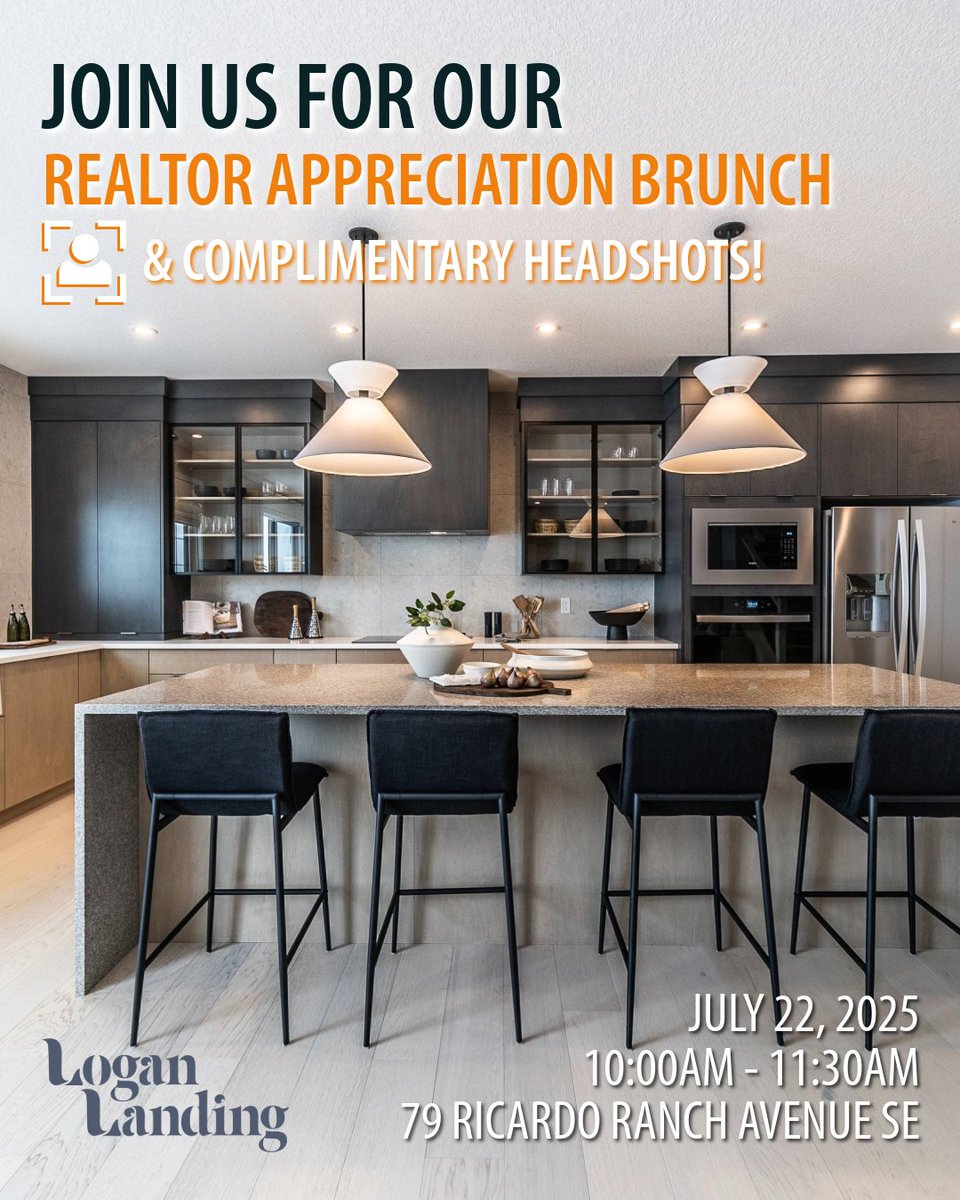 YYC Realtors📣 
Join us at our Realtor Appreciation Brunch for free pastries &amp; headshots! Sign up for our newsletter &amp; get your invite📨
📍79 Ricardo Ranch Ave SE Calgary
📆July 22, 10-11:30AM
hubs.ly/Q03xSCcD0
#YYCRealtors #CalgaryRealEstate #RealtorLife #CalgaryRealtors