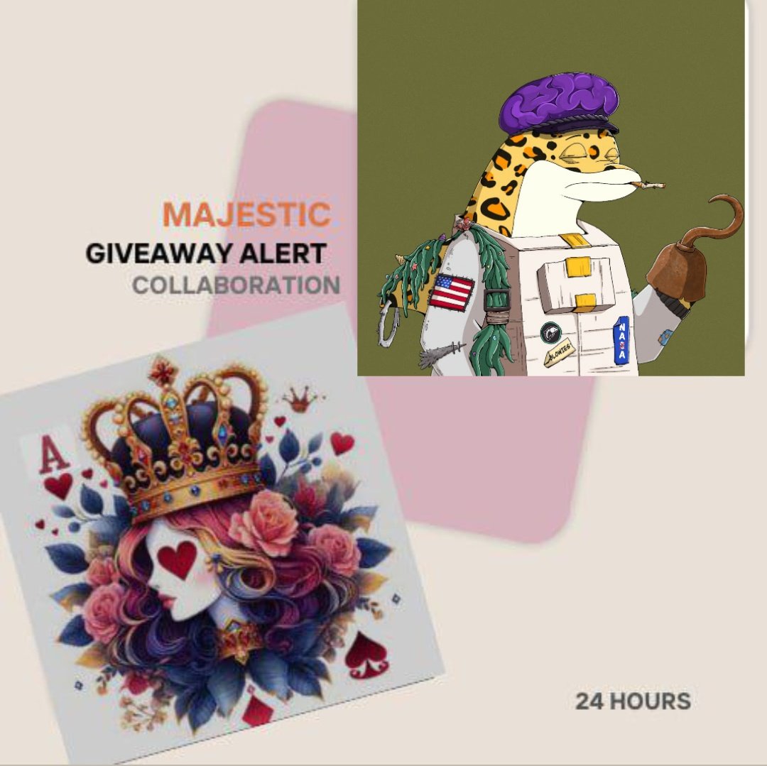 M A J E S T I C 👑 (@majesticnft00) on Twitter photo Giveaway Alert🎉
To enter:
❤️🔥Follow: <a href="/Majesticnft00/">M A J E S T I C 👑</a> <a href="/AishaAbdel51019/">𝒶ⒾSᕼα✩𓂃˚ ★ズ</a> <a href="/BlowiesNFT/">Blowies</a>
❤️🔥Like + RT ,Tag 3 Friends
❤️🔥drop your #EVM wallet
❤️🔥Join our tg t.me/majesticmint Giveaway Alert🎉
To enter:
❤️🔥Follow: <a href="/Majesticnft00/">M A J E S T I C 👑</a> <a href="/AishaAbdel51019/">𝒶ⒾSᕼα✩𓂃˚ ★ズ</a> <a href="/BlowiesNFT/">Blowies</a>
❤️🔥Like + RT ,Tag 3 Friends
❤️🔥drop your #EVM wallet
❤️🔥Join our tg t.me/majesticmint