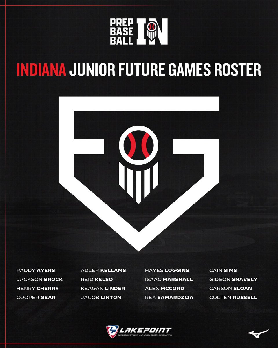 𝗝𝗨𝗡𝗜𝗢𝗥 𝗙𝗨𝗧𝗨𝗥𝗘 𝗚𝗔𝗠𝗘𝗦 𝗥𝗢𝗦𝗧𝗘𝗥

These 1️⃣6️⃣ #HoosierState 2029s will represent our 14u squad at the #PBJFG25 next week✨

🔗 loom.ly/CQ4XZF8