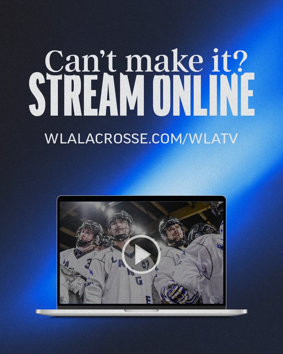 Regular season finale ⚡️

📍Queen's Park Arena
⏰ 7:30pm
📺 WLALacrosse.com/WLATV

📣 Check out our new Fan Zone! Everything you need for Game Day as well as fun challenges and games for you to win prizes all year long. fans.yepple.io/wla/thunder
