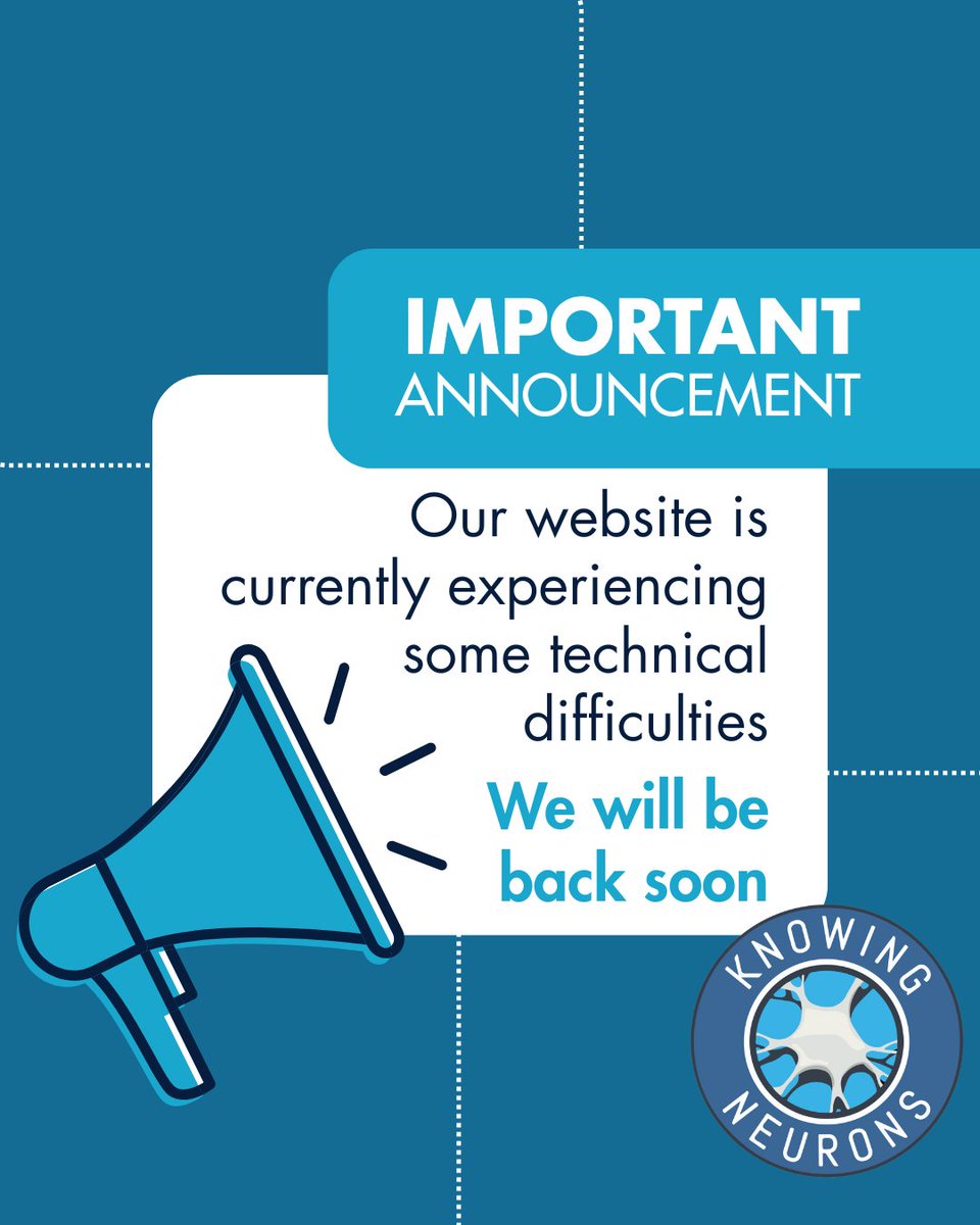 KnowingNeurons's tweet image. Hello curious minds!
Our website is currently down due to some technical difficulties. We’re working hard to get it back up and running — thanks for your patience! 🧠💻
