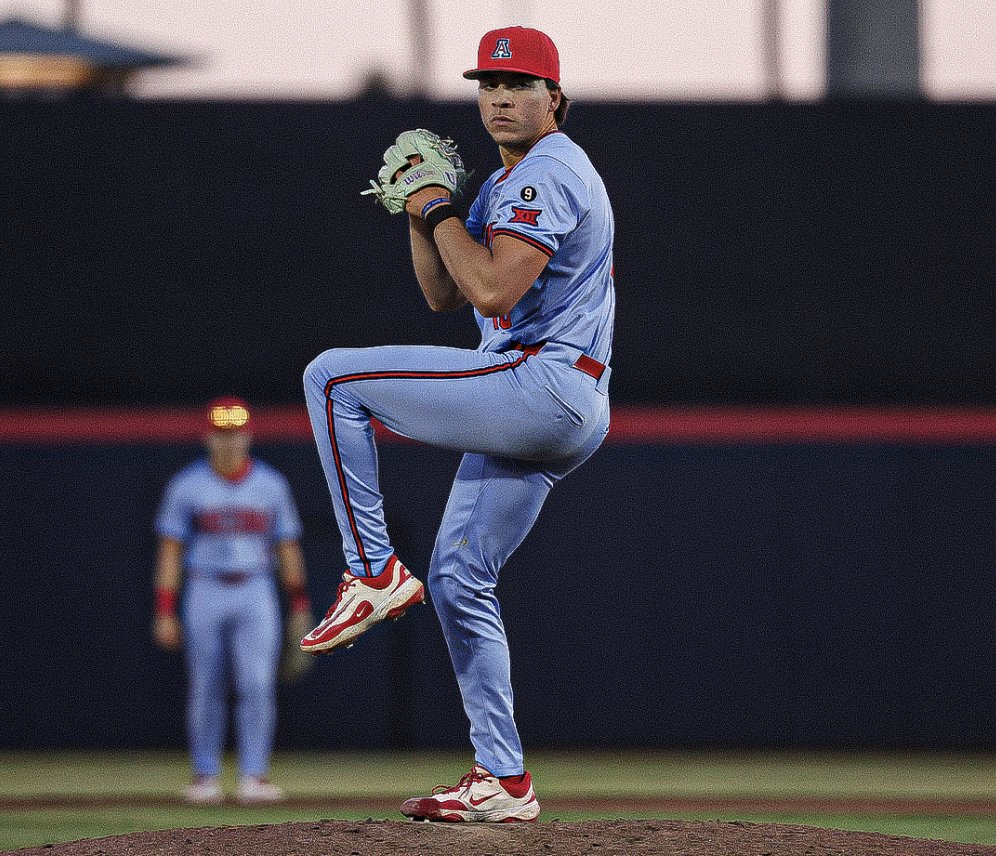 AZStatCats's tweet image. In 2024, Owen Kramkowski, Smith Bailey, and Raul Garayzar threw a combined 12.2 IP for the Cats. In 2025, they combined for 238.2 IP and anchored our run to Omaha.

2024 ➡️ 2025
11.37 ➡️ 4.26 ERA ✅
12 ➡️ 216 Ks ⚔️
+2.4 MPH Max FB Velo 🔥

Arizona Baseball: 𝐃𝐞𝐯𝐞𝐥𝐨𝐩 ➡️…