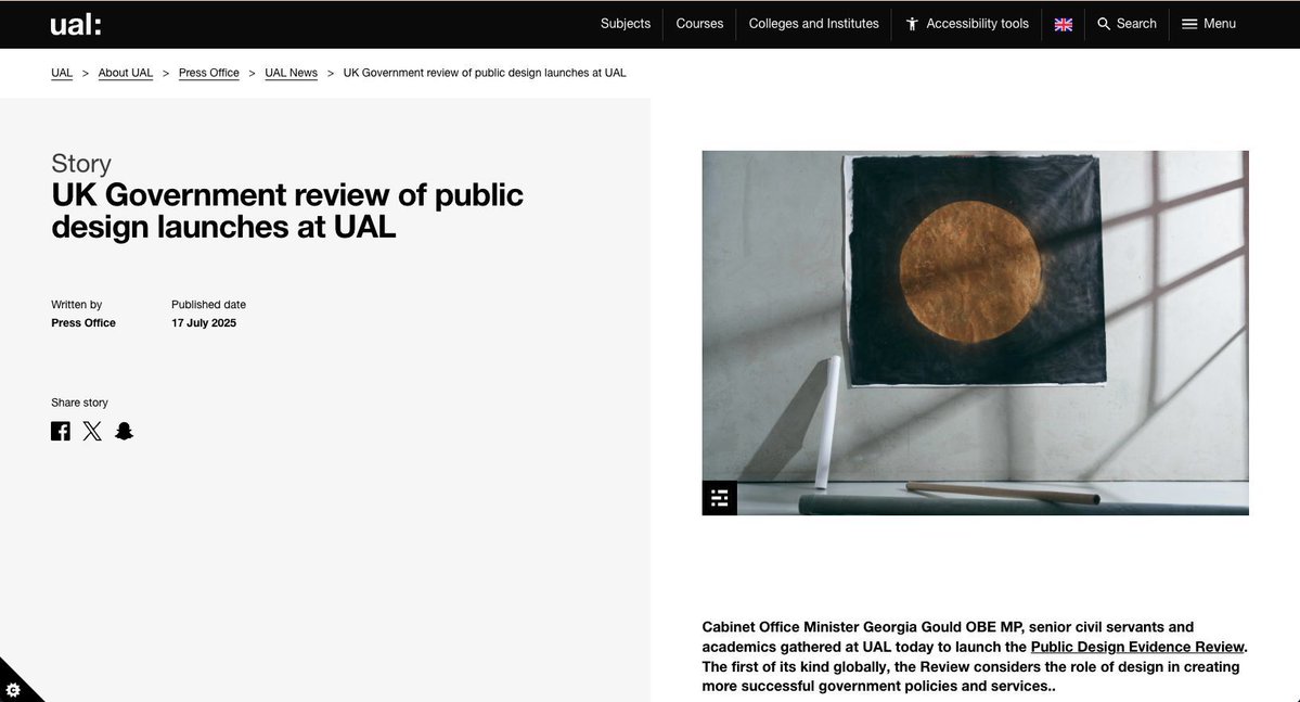 IIPP_UCL's tweet image. 📣 Launching the Public Design Evidence Review
@IIPP_UCL Prof Rainer Kattel contributed to this first-of-its-kind review launched by @UAL, which considers the role of design in creating more successful government policies and services.
🔗 Read more here: buff.ly/WHDNo4j