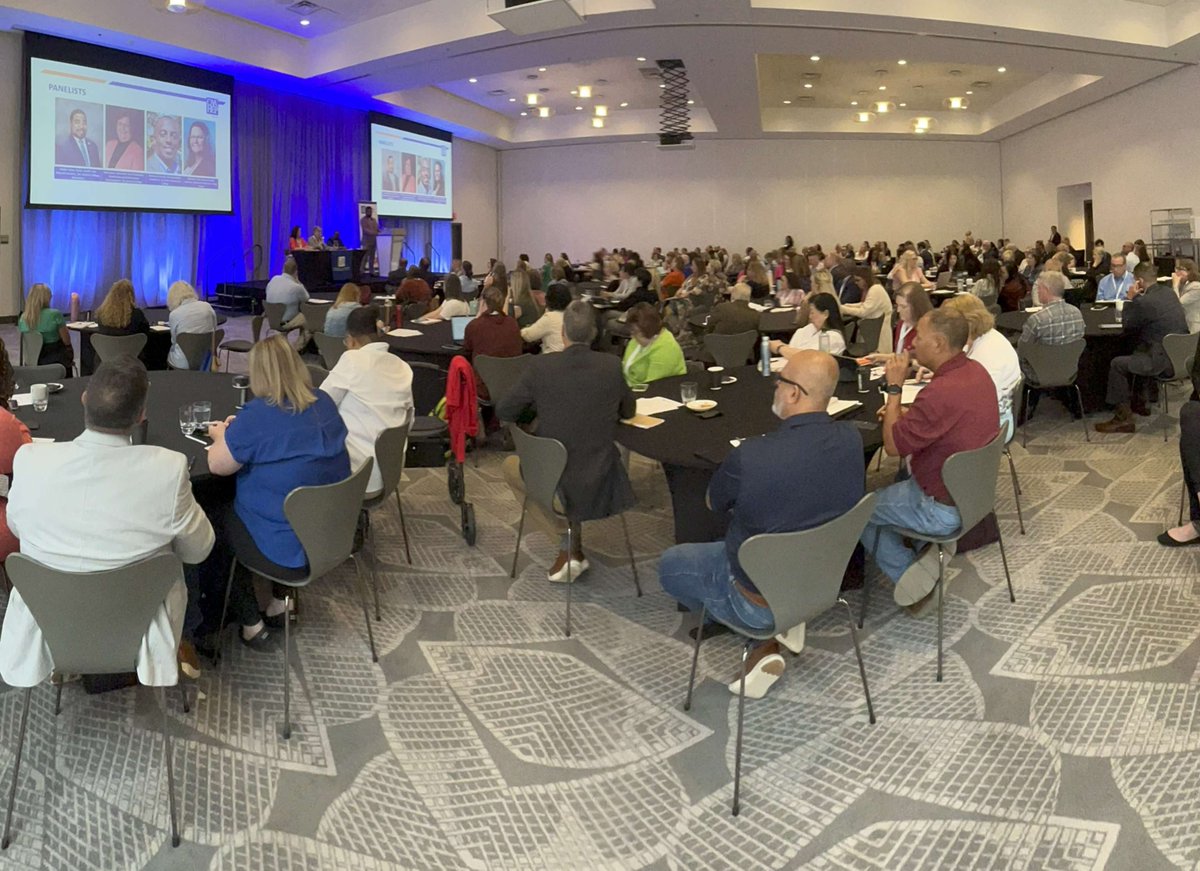 This morning's panel discussion at the #CAAHEPAccreditationWorkshop discussed "Pay for Learning: Registered Apprenticeships, Employer-Sponsored Opportunities, and Accredited Programs," with Teddy Farias, Sally Janes, Matthew Connell, and Danielle Cook. Great session!