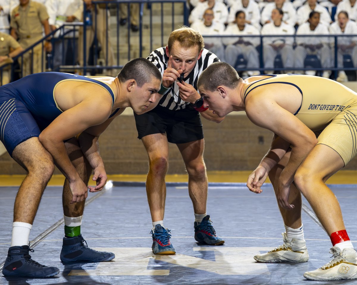 NavalAcademy's tweet image. Last night the Class of 2029 participated in The Wrestling Smoker in Alumni Hall during plebe summer. All contestants showed an incredible amount of heart, grit, and desire to win.