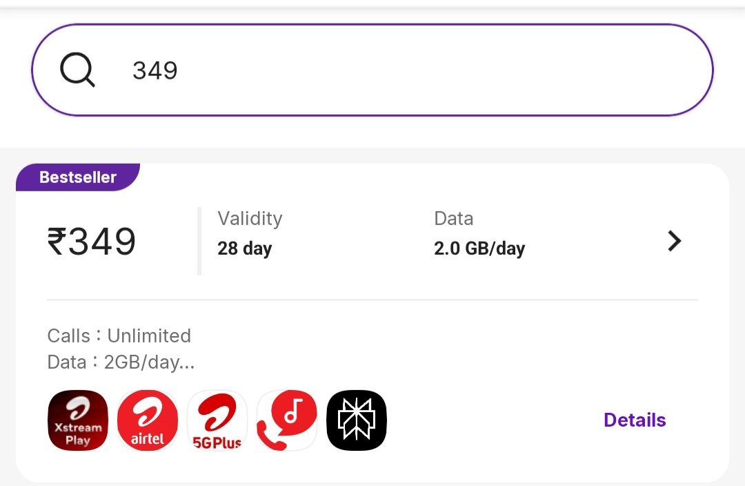 MAshutoshDubey's tweet image. Airtel ने ₹349 के रिचार्ज पर 2GB/Day दिखाया था, लेकिन मैसेज में 1.5GB/Day लिखा आया है! ये क्या चालाकी है @airtelindia पारदर्शिता कहाँ है? कृपया स्पष्टीकरण दें। #Airtel #RechargeIssue #DataMismatch

@airtelindia  @airtelnews