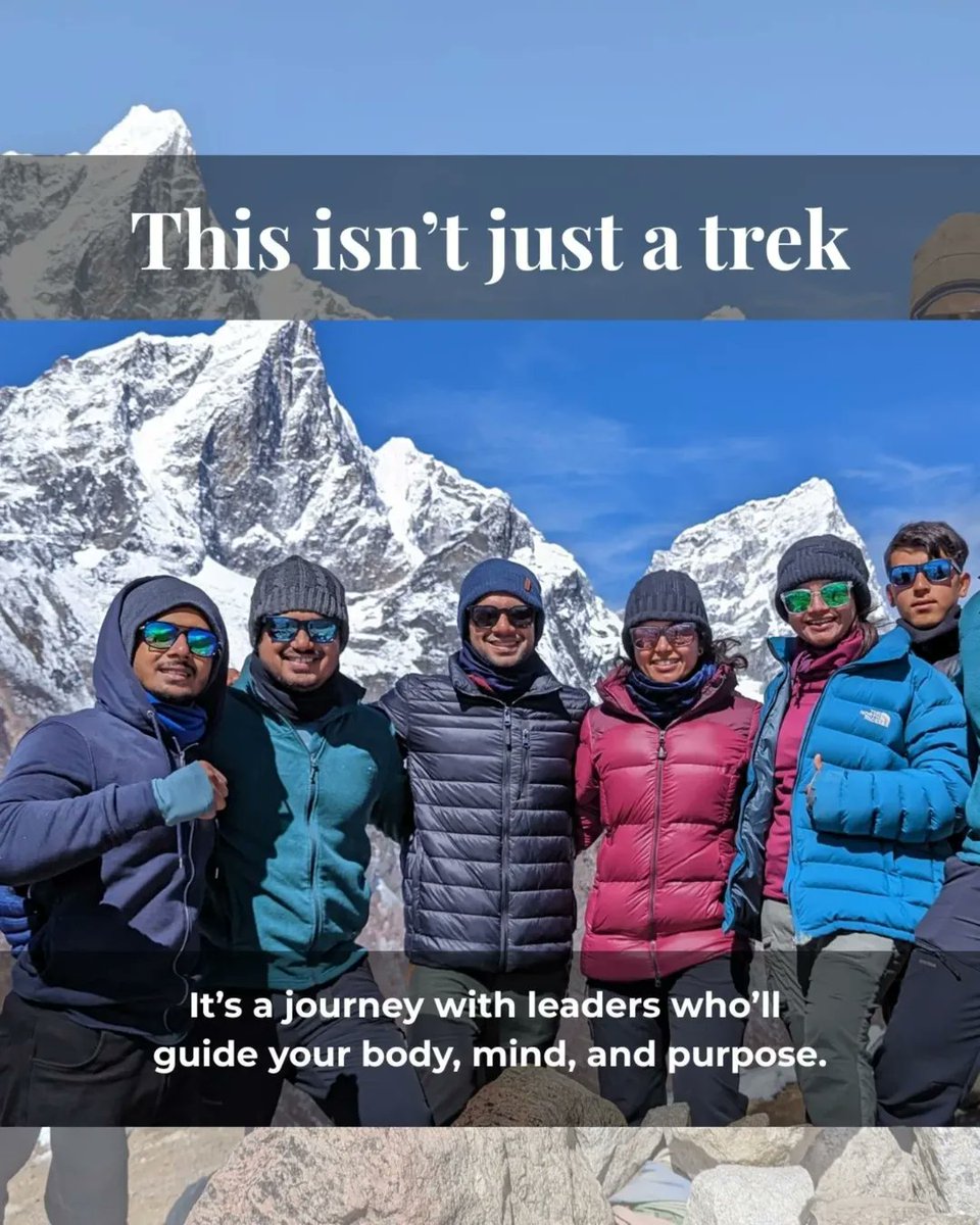 coachsnehdesai's tweet image. Only 4 seats left! 🏔️ 

Join us for a life-changing reset at Everest Base Camp, Sept 9–19, 2025. 

Go to : 👉
link.snehdesai.com/EBC2025 

OR

Comment "EVEREST".

#EBC2025 #InnerReset #SnehDesai