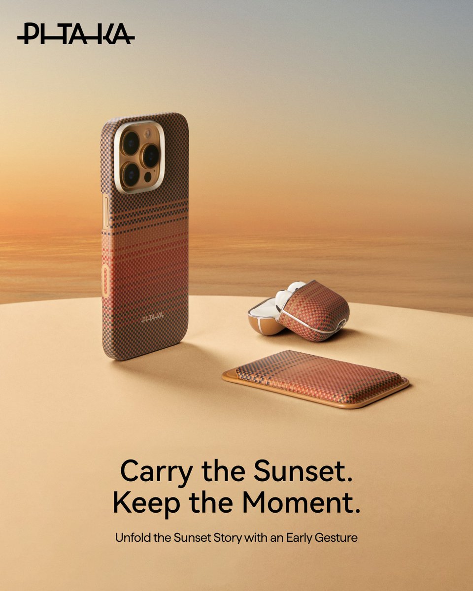Pitaka #SunsetMoment is coming soon. Join us as we celebrate two years of innovation and craftsmanship, capturing the fleeting beauty of sunset in your hand.
