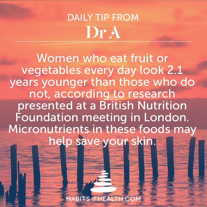 Nature’s anti-agers are in the produce aisle. #habitsofhealth