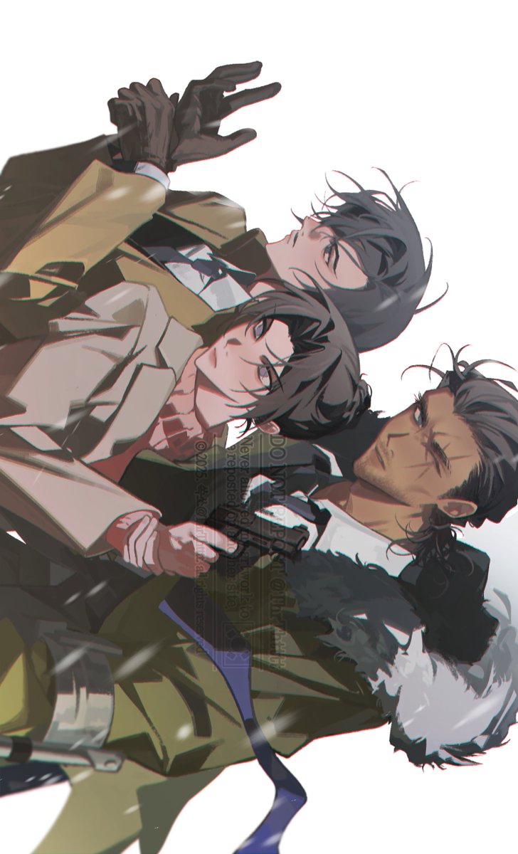 나가노조 長野県警トリオ 
#척안의잔상팬아트 #금손의잔상 @toonimovie