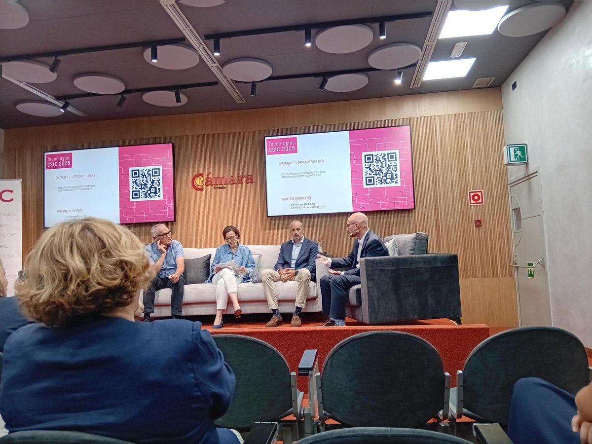 🔬 Presentación del Catálogo de Nuevas Tecnologías del CSIC 2025   📷 Cámara de Comercio de Oviedo 
csic.es/es/innovacion-…