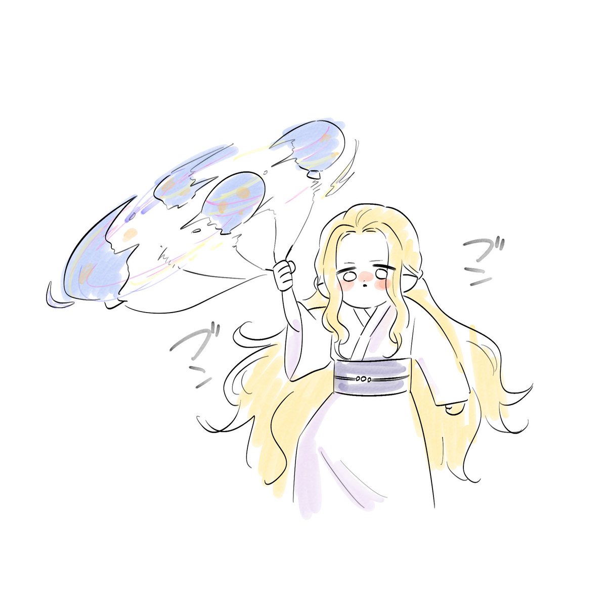 deo_103's tweet image. ハルブランドが当てたやつ貰ったガラ様
ヨーヨーをとりあえず振り回すガラ様