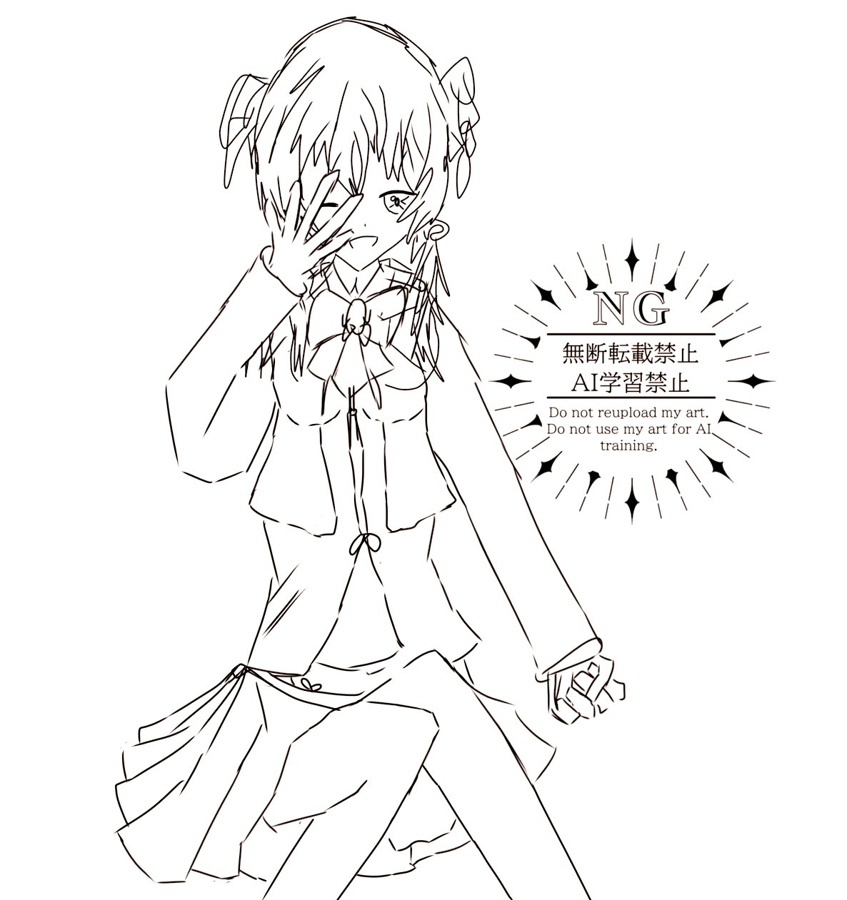 手描きイラスト・バリアス7・リクエスト・原画 手描きイラスト リクエスト＊【A5】