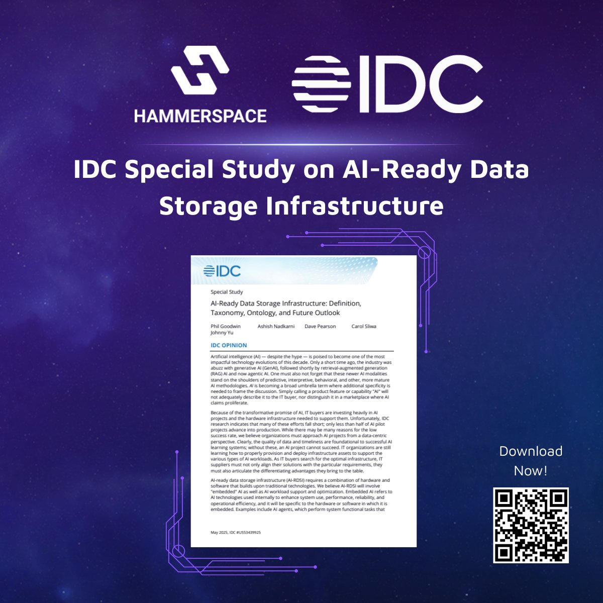heikowuest's tweet photo. Discover insights from the new @IDC Special Study on AI-Ready Data Storage Infrastructure. 

Download part one of the Study, “Definition, Taxonomy, Ontology, and Future Outlook” to understand: https://t.co/DEsjzvSyJ2

#hammerspace #ai #specialstudy #datastorage #Infrastructure https://t.co/OosG1rize6