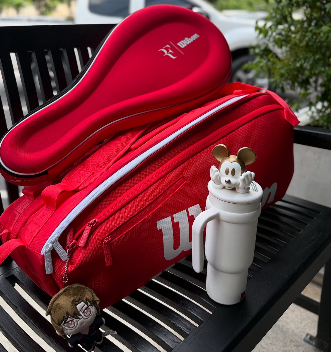 Kyniskyn's tweet image. New racket arrived, feels damn good🤌 #wilson #rf01 #tennis