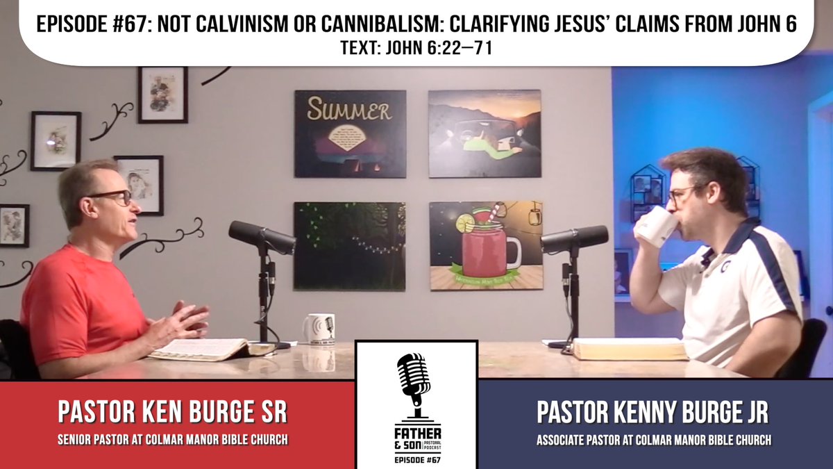 Pastor Kenny Burge Jr (@pastor_kenny_jr) on Twitter photo Not Calvinism or Cannibalism: Clarifying Jesus’ Claims from John 6 from The Father & Son Pastoral Podcast. I decided to release episode 67 a day early. (<a href="/Soteriology101/">Soteriology101 🩸</a> your always looking for new content so wanted to tag you, hope you don't mind.)
youtu.be/YoTiyKPnxdY Not Calvinism or Cannibalism: Clarifying Jesus’ Claims from John 6 from The Father & Son Pastoral Podcast. I decided to release episode 67 a day early. (<a href="/Soteriology101/">Soteriology101 🩸</a> your always looking for new content so wanted to tag you, hope you don't mind.)
youtu.be/YoTiyKPnxdY
