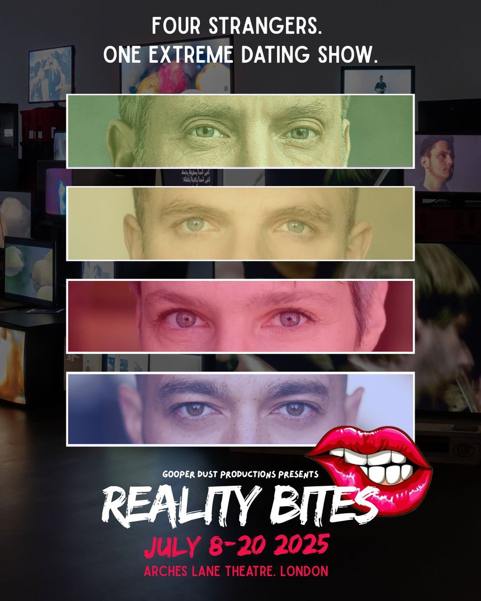 Everything Theatre (@everytheatre) on Twitter photo Four stranger. One extreme dating show.
Just three more opportunities to catch Reality Bites <a href="/ArchesLaneSW11/">Arches Lane Theatre</a>
What happens when you get naked on Reality TV?
#theatre #fringe
Tickets available at buff.ly/QLh2suo Four stranger. One extreme dating show.
Just three more opportunities to catch Reality Bites <a href="/ArchesLaneSW11/">Arches Lane Theatre</a>
What happens when you get naked on Reality TV?
#theatre #fringe
Tickets available at buff.ly/QLh2suo