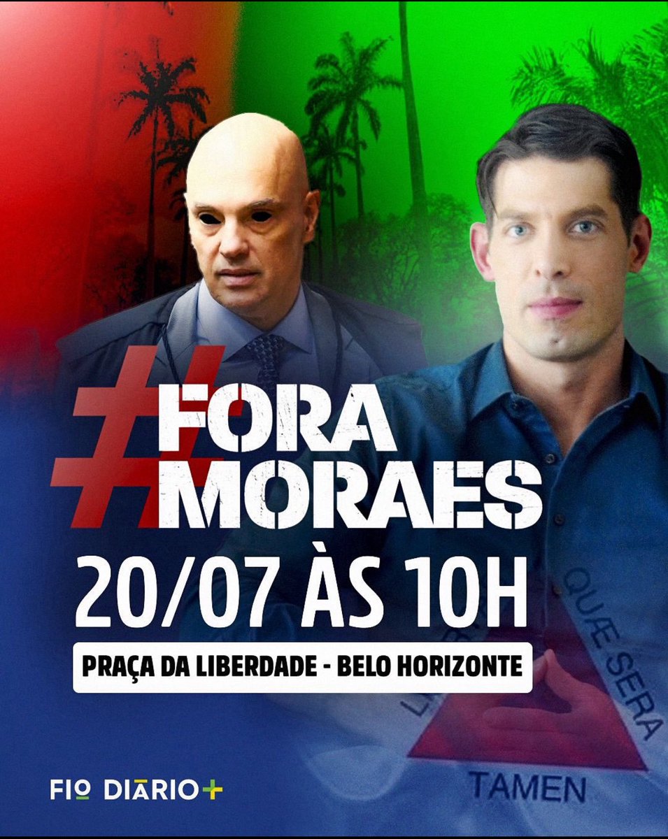 realmacosta's tweet photo. 🔥 PRECISAMOS NOS ORGANIZAR
COMO NUNCA ANTES.

Não podemos mais aceitar e normalizar esse @STF_oficial criminoso!

Alexandre de Moraes e a sua estrutura criminosa precisam ser devidamente responsabilizados e punidos por todos os seus crimes.

Precisamos trabalhar muito para formar redes e grupos por todo o Brasil e nos posicionar de maneira firme e intransigente contra o regime.

NÃO IREMOS PARAR! 

🗓 Data: 20/07 às 10h
📍 Local: Praça da Liberdade, Belo Horizonte

🇧🇷 Este é o momento de fazer a diferença. Compareça!