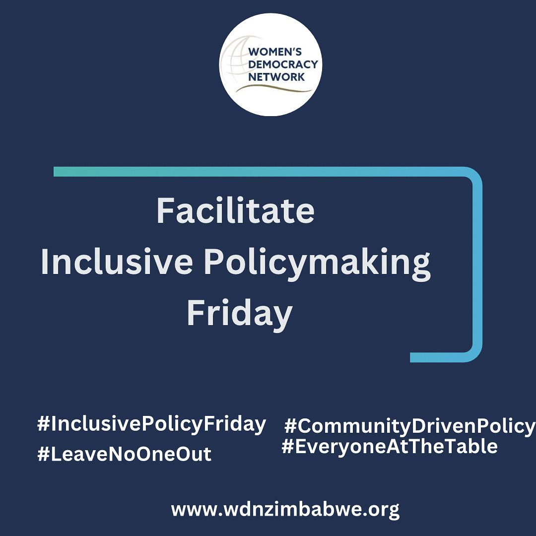 Happy Facilitate Inclusive Policymaking Friday

Inclusive policies don’t happen by accident — they’re built by people like YOU.
👥 Ask: Who’s missing at the table?
🗣 Speak up.
💪 Mobilize others.
⚖️ Push for decisions that include often excluded groups.